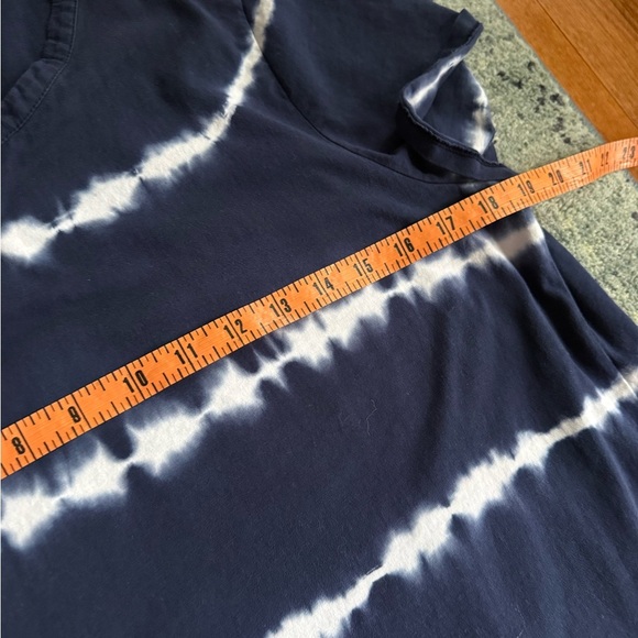 J. Crew Women’s Size XL Blue and White Tie-Dye Stripe Shirt Dress Summer Boho - Picture 8 of 8
